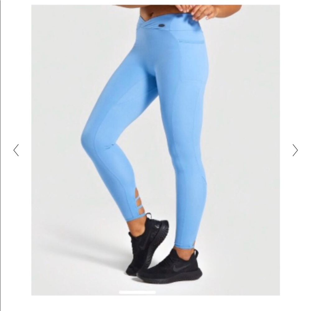 Gymshark Poise leggings Malibu blue